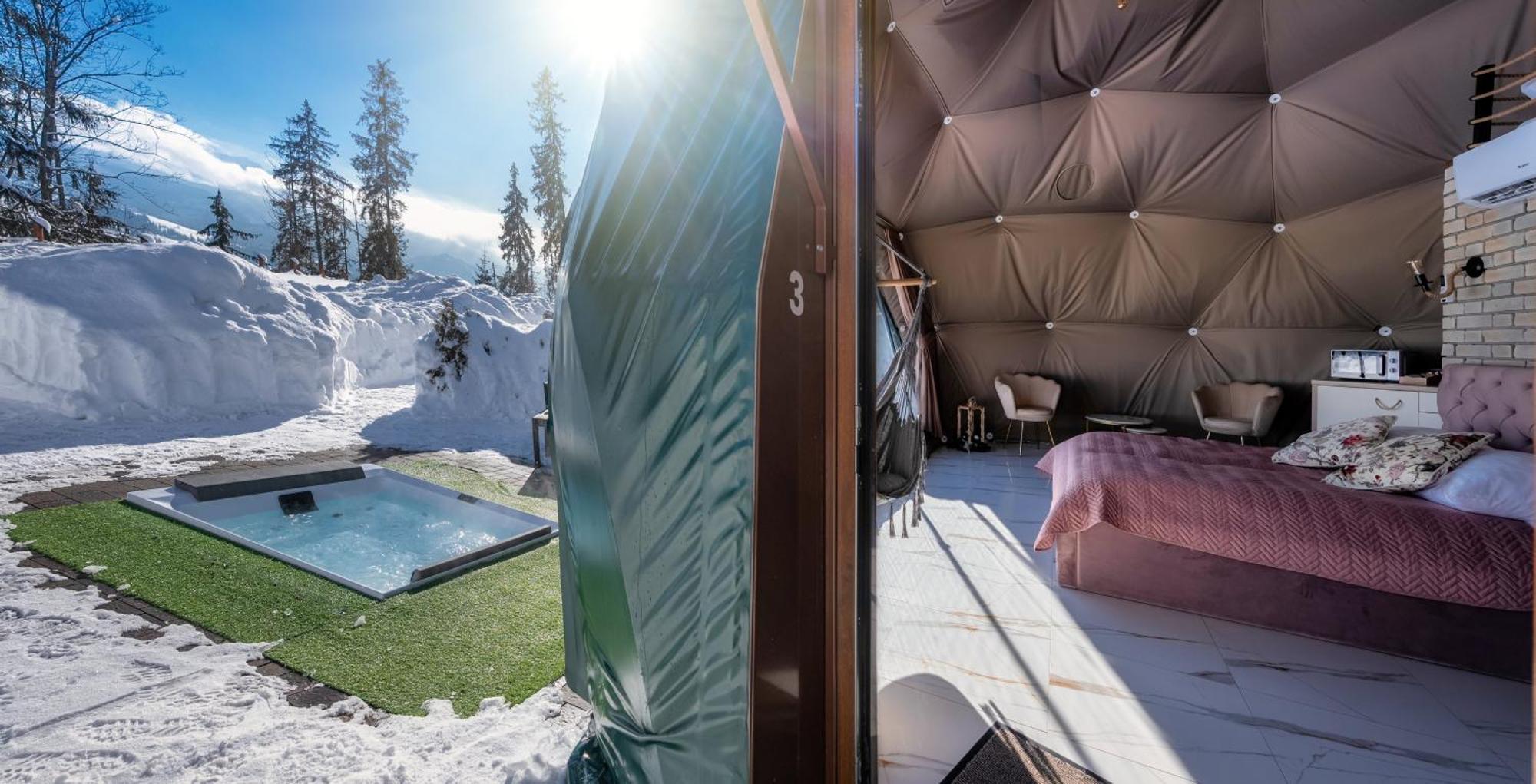 Peak Glamp & Jacuzzi Hotell Zakopane Exteriör bild