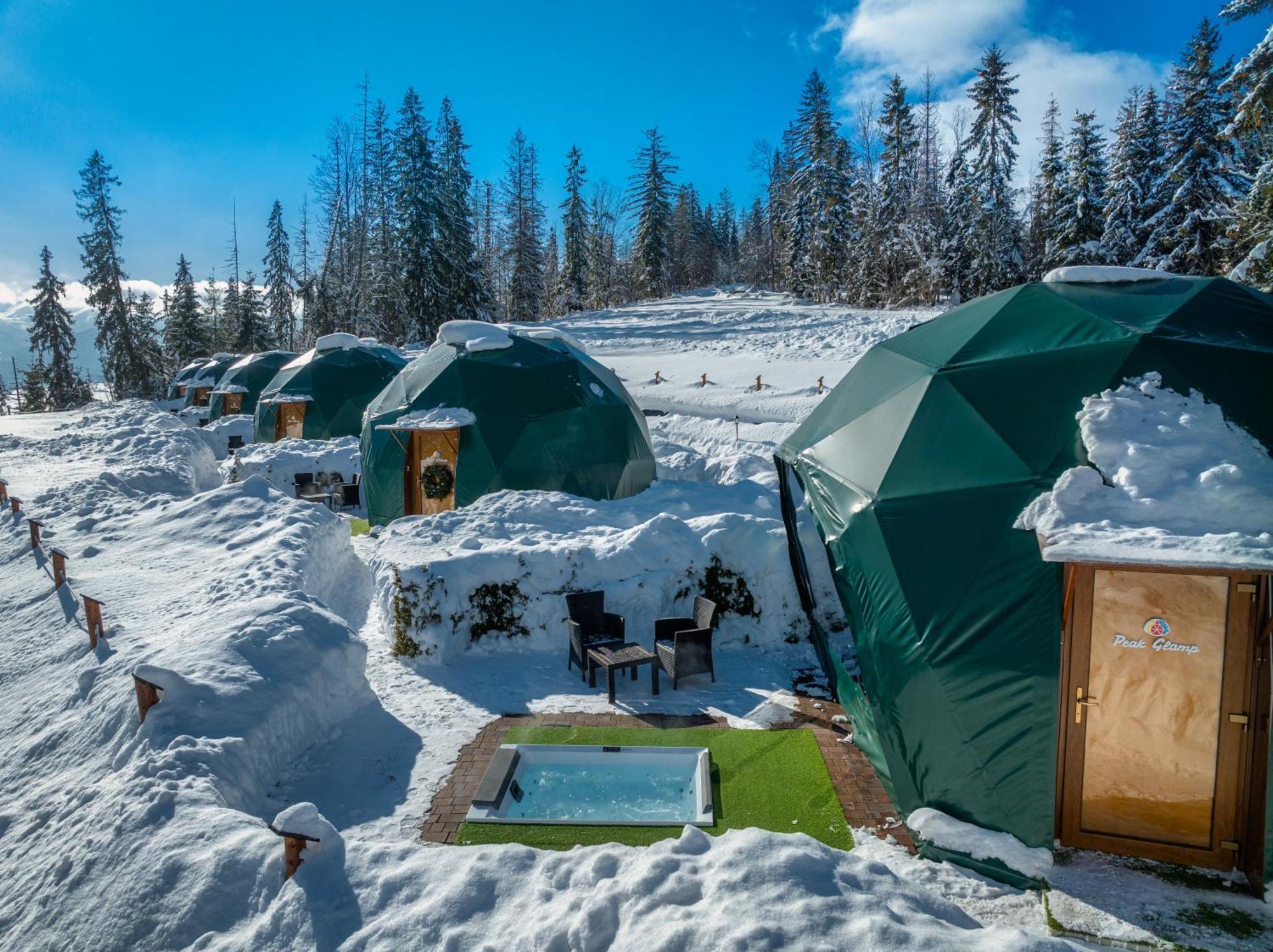 Peak Glamp & Jacuzzi Hotell Zakopane Exteriör bild
